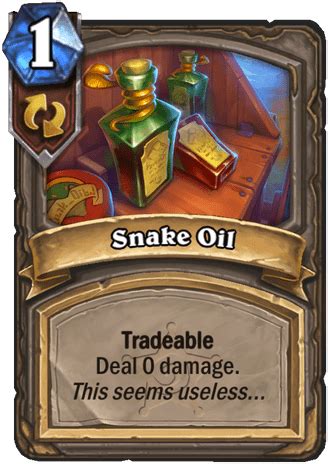 snake oil card hearthstone